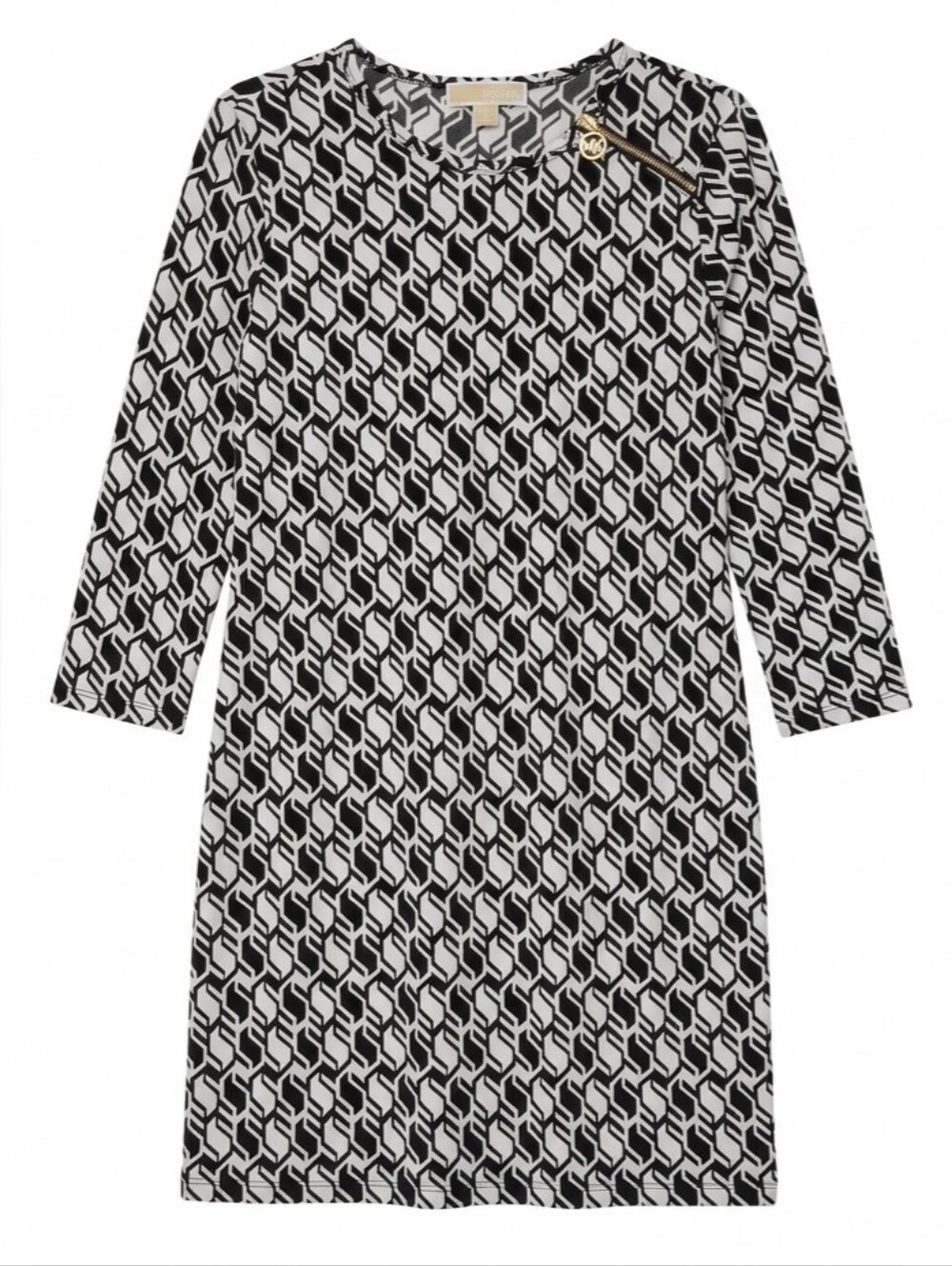 MMK  Monochrome Patterned Dress Size M